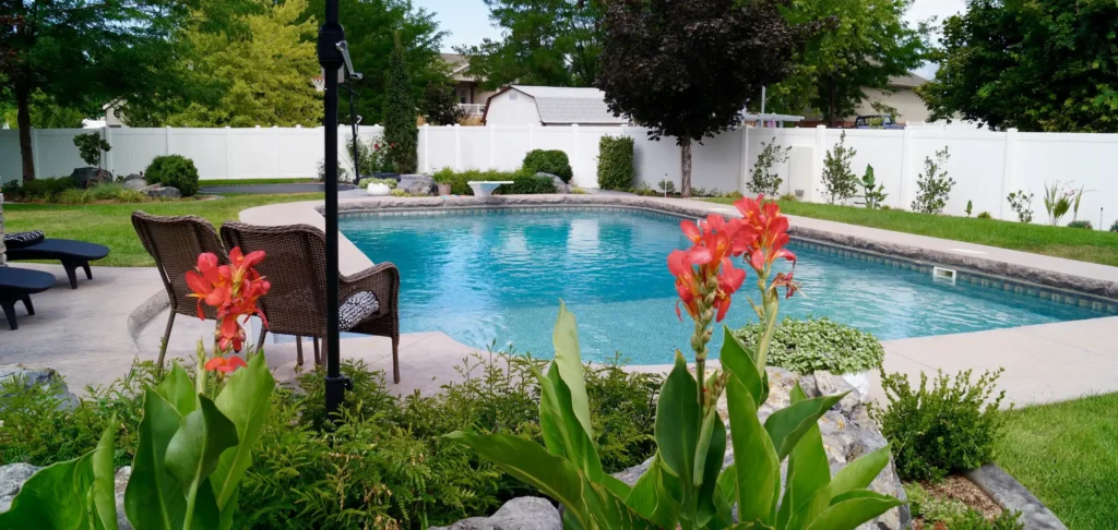 Pool built by barr pool builders.